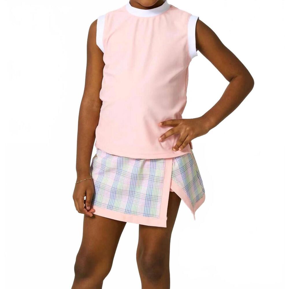 NEW COURTSIDE KIDS muscle tank top in pink